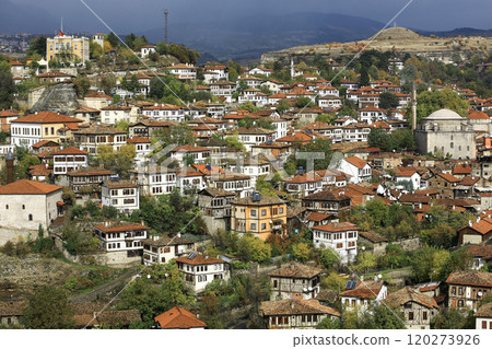 Footage of the city of Safranbolu, which is on the world heritage list and stands out with its local architectural features. Footage of the city of Safranbolu, which is on the world heritage list and stands out with its local architectural features. 120273926