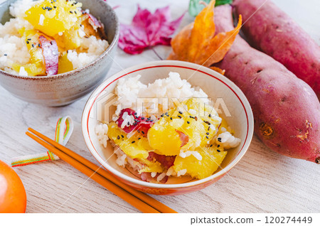 Easy sweet potato rice Easy sweet potato rice 120274449