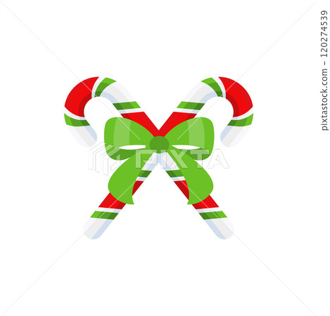 Christmas Candy Cane. Design element for door wreath 120274539