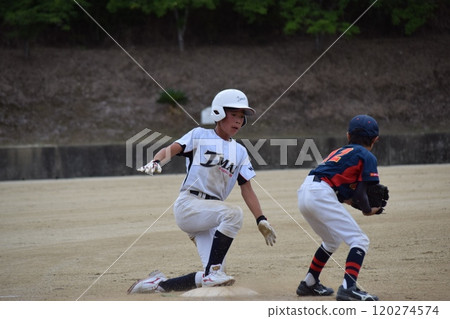 Nice batting, youth baseball 120274574