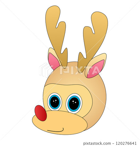Rudolph the Red-Nosed Reindeer Cartoon Head Rudolph the Red-Nosed Reindeer Cartoon Head 120276641