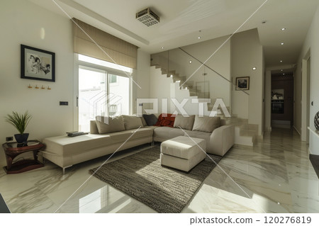 Modern bright interior. Generative AI 120276819