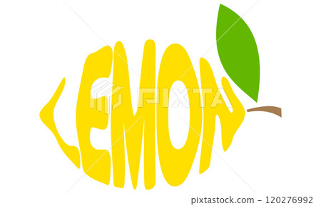 lemon name of a fruits in the form a fruit logo creative and original for your business or company logotype vector illustration lemon name of a fruits in the form a fruit logo creative and original for your business or company logotype vector illustration 120276992