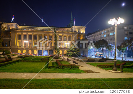 Presidency of Serbia, former New Palace royal residence of the Kingdom of Serbia, in Belgrade, Serbia Presidency of Serbia, former New Palace royal residence of the Kingdom of Serbia, in Belgrade, Serbia 120277088