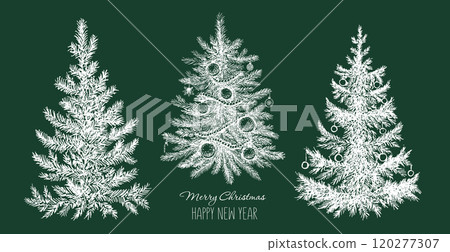 christmas, tree, vector 120277307