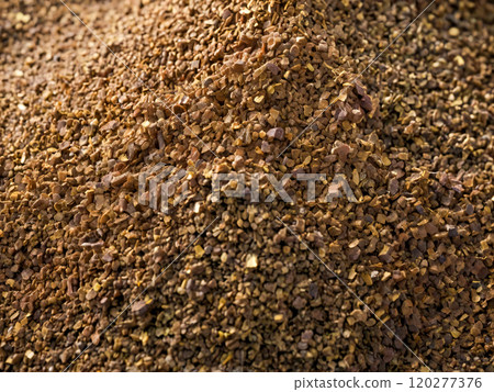 the ground coffee with the ground 120277376