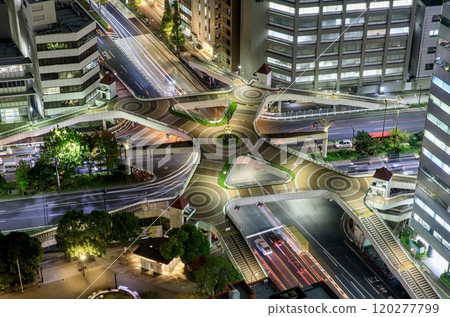 川崎市川崎Hello橋夜景 120277799