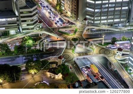 川崎市川崎Hello橋夜景 120277800