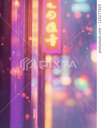 多彩的亞洲市中心背景AI圖像 多彩的亞洲市中心背景AI圖像 120277829