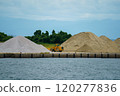 Sand dunes and heavy machinery 120277836