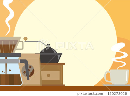 Coffee shop image illustration 120278026