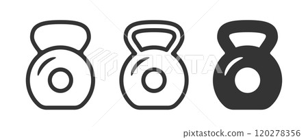 Kettlebell Icons 120278356