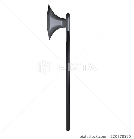 Unique design of a modern axe with a sleek handle and cutting edge Unique design of a modern axe with a sleek handle and cutting edge 120278530