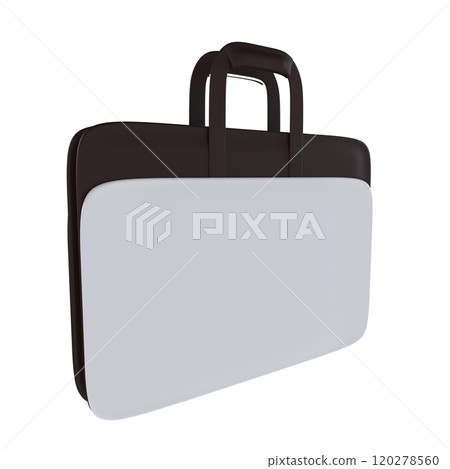 Stylish black and white briefcase designed for modern professionals 120278560