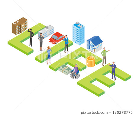 生活影像插畫 120278775