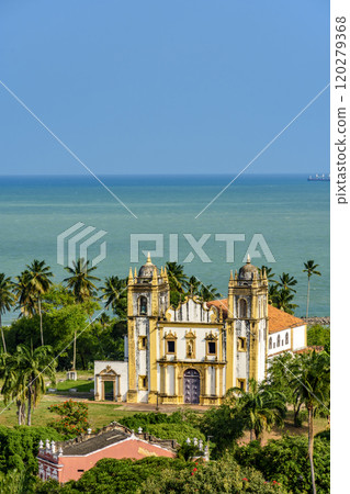 Baroque church in front of the sea 120279368