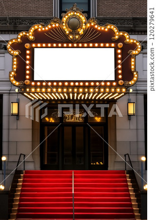 marquee cinema billboard marquee cinema billboard 120279641