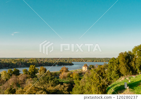 River scenic landscape. High quality photo 120280237