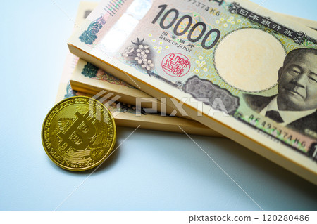 Virtual currency image cut 120280486