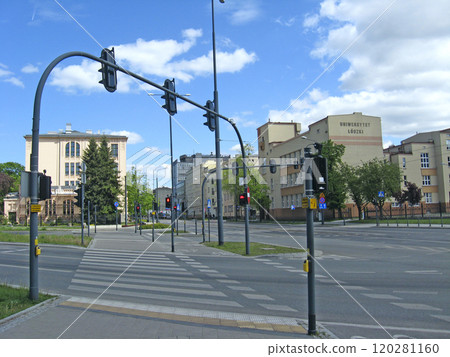 Beautiful old architecture of Lodz. Buildings in the Polish city of Lodz Beautiful old architecture of Lodz. Buildings in the Polish city of Lodz 120281160