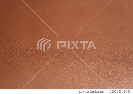 Brown full grain leather background Brown full grain leather background 120281166