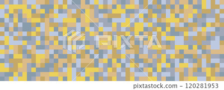 A template of colored pixels for the background, cover, screensaver, website and creative idea. Layout for interior ideas, corporate style and decorative creativity 120281953