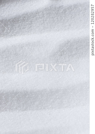 Natural white food salt fine grind, top view 120282957