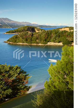 Coast of Albania in Ksamil town Coast of Albania in Ksamil town 120283440