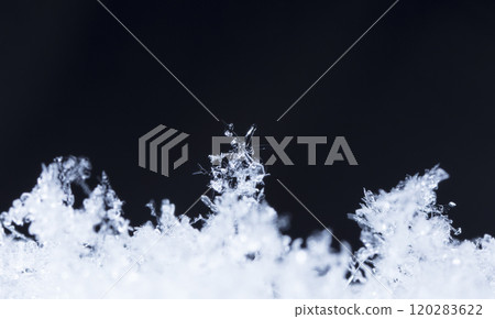 snowflake, little snowflake on the snow 120283622