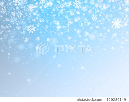 Illustration background with snowflakes 120284149