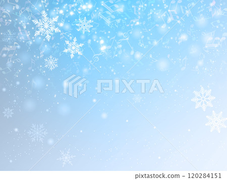 插畫背景與雪花 插畫背景與雪花 120284151