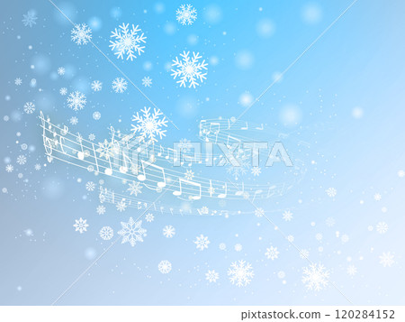 插畫背景與雪花 插畫背景與雪花 120284152