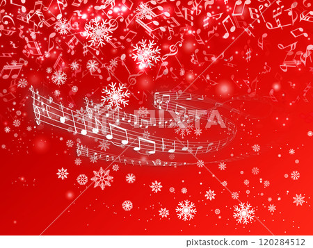 Illustration background with snowflakes 120284512