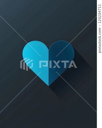 heart, blue, heart shape 120284711