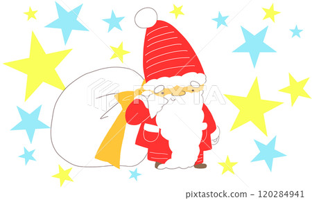 Santa Claus with a gift Santa Claus with a gift 120284941