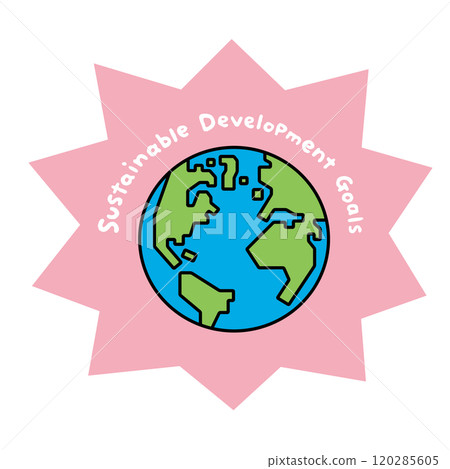永續發展目標人物和地球插圖 120285605