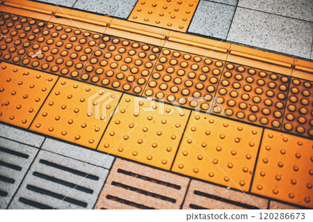 Close-up of braille blocks 120286673