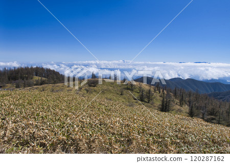 [長野縣] 從回憶之丘眺望美原高原 120287162