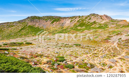 Climbing Mt. Ontake in Autumn: Saino River and Mt. Marishiten Climbing Mt. Ontake in Autumn: Saino River and Mt. Marishiten 120287935