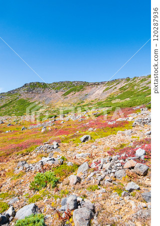 Climbing Mt. Ontake in Autumn: Saino River and Mt. Marishiten 120287936