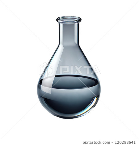 玻璃燒瓶中液體的科學實驗插圖 120288641