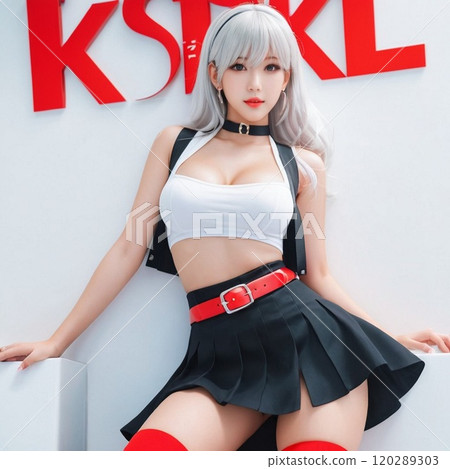 Cheer Taiwan Race Queen Anime Style Girl Japanese Gal Manga Japanese Anime [AI Generated Image] 120289303