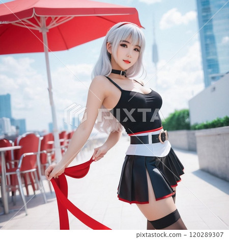 Cheer Taiwan Race Queen Anime Style Girl Japanese Gal Manga Japanese Anime [AI Generated Image] 120289307