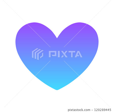Blue-purple gradation | Heart symbol 120289445