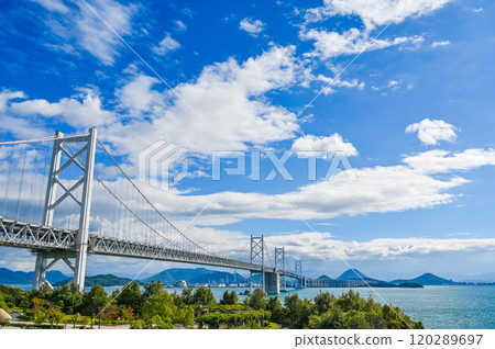 The Great Seto Bridge connecting Kagawa and Okayama 120289697