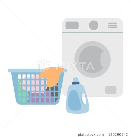 Laundry room with washing machine design 120290342