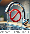 Close the tap properly to conserve water 120290731