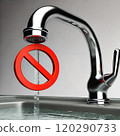 Close the tap properly to conserve water 120290733