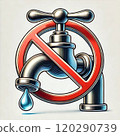 Close the tap properly to conserve water 120290739