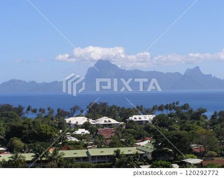 View of Moorea from Tahiti View of Moorea from Tahiti 120292772